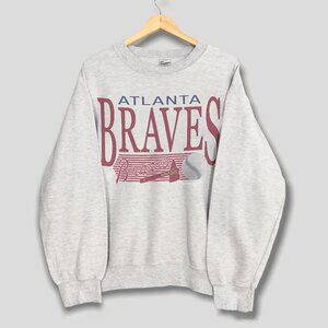 Vintage 90s MLB Atlanta Braves Sweatshirt, Retro Baseball Shirt For Mens Womens